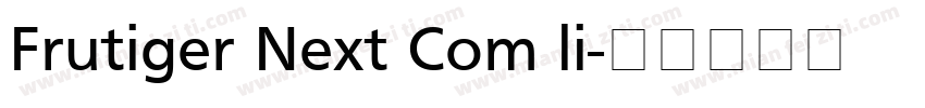 Frutiger Next Com li字体转换